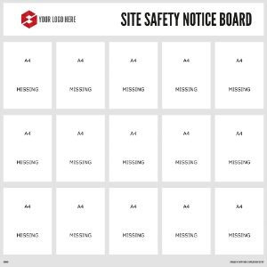 1220mm x 1220mm Safety Notice Board