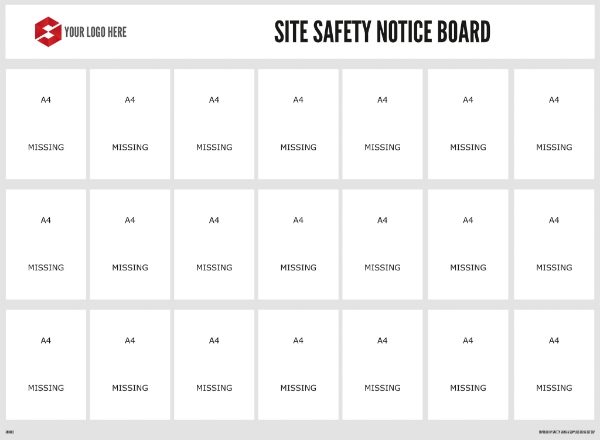1660mm x 1220mm Safety Notice Board