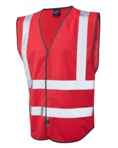 High Visibility Waistcoat Red