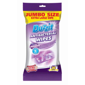 Duzzit AntiBac Wipes pack of 30