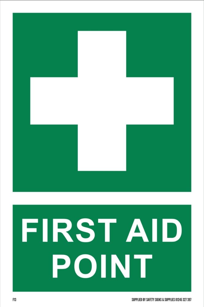 200MM X 300MM First Aid Point - Safety Signs UK Ltd