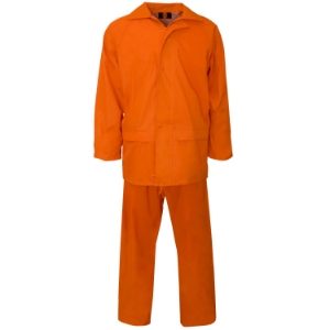 Polyester/PVC Rainsuit Orange