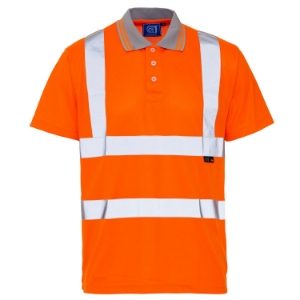 Orange High Visibility Polo Shirt
