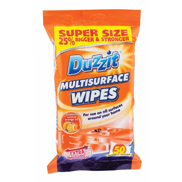 Duzzit Multi Surface Wipes Pack of 50