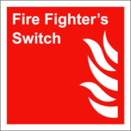 150mm x 150mm Fire Fighters Switch