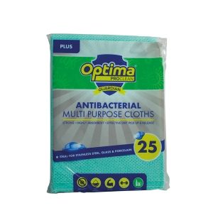 Optima Guardian ‘Plus’ Antibacterial Cloths Green 50cm x 36cm box of 150 (6 x 25)