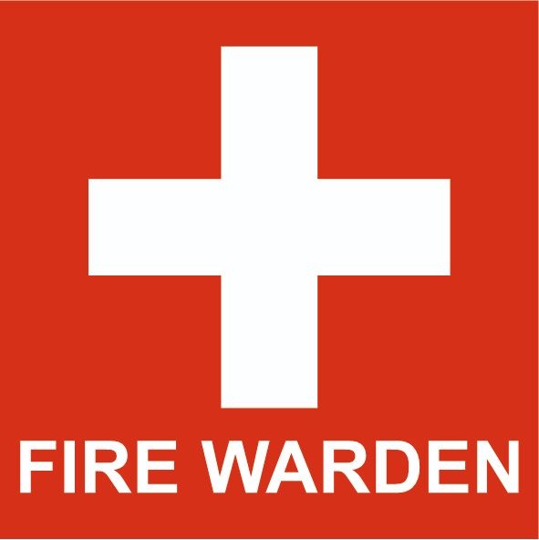 Fire Warden Hard Hat Sticker