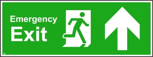 400mm x 150mm Emergency exit up