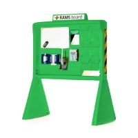 Green Workplace Safety RAMS board - angle
