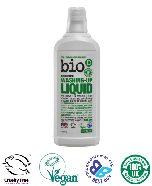 Bio-D Fragrance Free Washing Up Liquid – 750ML