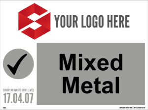 600MM X 450MM Mixed Metal Sign