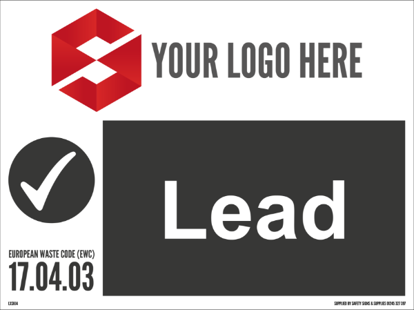 600MM X 450MM Lead Waste Sign