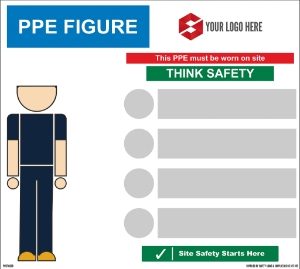 1000mm x 900mm PPE Figure sign