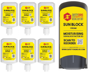 Case of 6 Absolute Sun Cream with a Free Dispenser