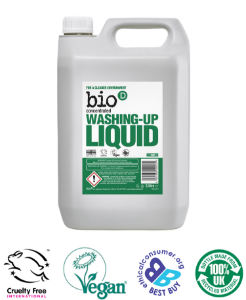 Bio-D Fragrance Free Washing Up Liquid – 5L